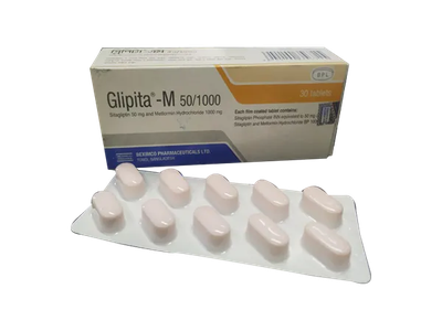 Glipita M 50 mg+1000 mg Tablet