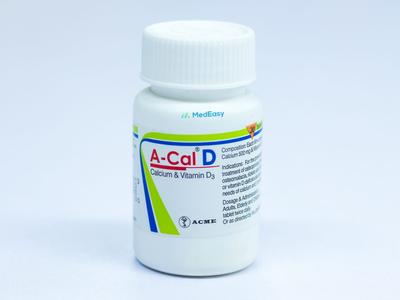 A-Cal D 500 mg+200 IU Tablet