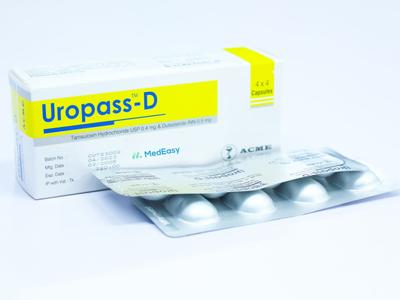 Uropass-D 0.4 mg+0.5 mg Capsule