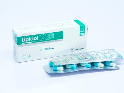 Lipidof 200 mg Capsule (Micronized)