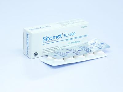 Sitomet 50 mg+500 mg Tablet