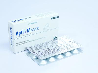 Aptin M 50 mg+500 mg Tablet