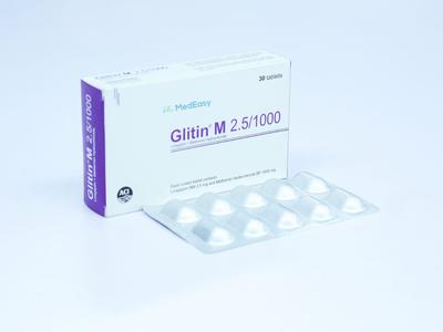 Glitin M 2.5 mg+1000 mg Tablet