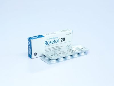 Rosetor 20 mg Tablet