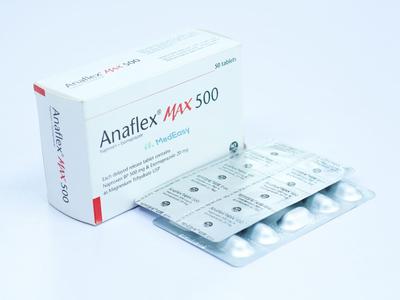 Anaflex Max 500 mg+20 mg Tablet