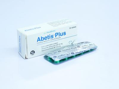 Abetis Plus 20 mg+12.5 mg Tablet
