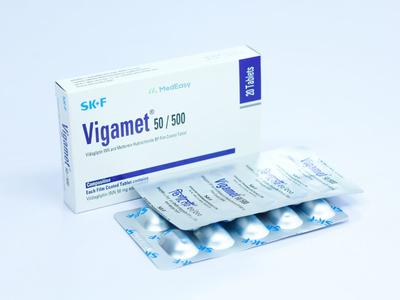 Vigamet 50 mg+500 mg Tablet