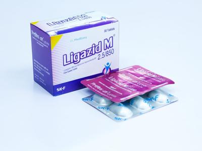 Ligazid M 2.5 mg+850 mg Tablet