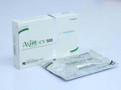 Axim CV 500 mg+125 mg Tablet