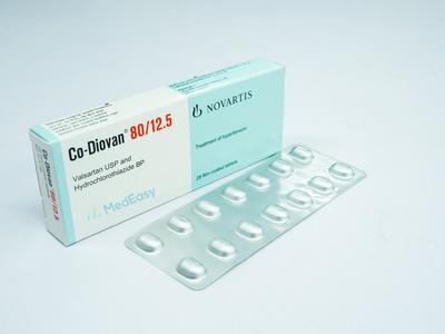 Co-Diovan 80 mg+12.5 mg Tablet