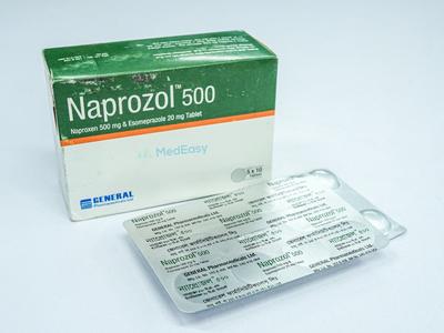 Naprozol 500 mg+20 mg Tablet