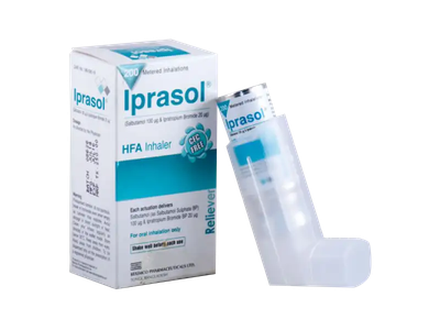 Iprasol 100 mcg+20 mcg Inhaler
