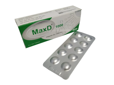 MaxD 1000 IU Tablet