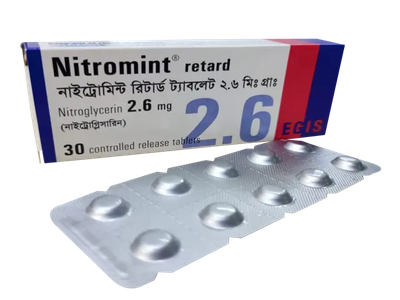 Nitromint Retard 2.6 mg Tablet