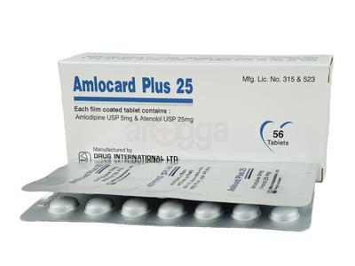 Amlocard Plus 25 5 mg + 25 mg Tablet