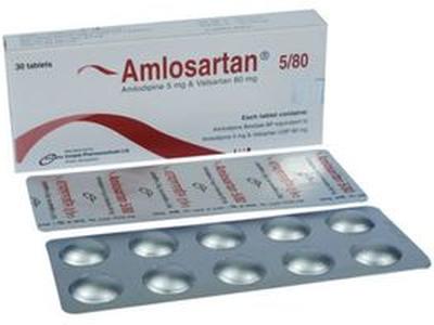 Amlosartan 5/80 5mg+80mg Tablet
