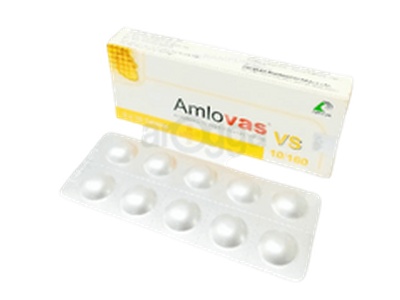 Amlovas VS 10/160 10mg+160mg Tablet
