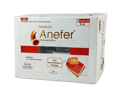 Anefer 100 mg/5 ml IV injection or Infusion