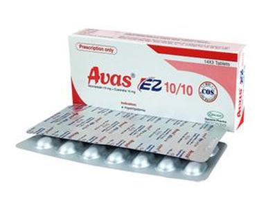 Avas EZ 10/10 10 mg + 10 mg Tablet