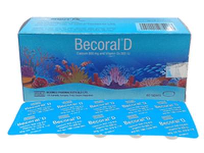 Becoral D 500mg+200IU Tablet