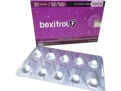 Bexitrol F 50 mcg+500 mcg Inhalation Capsule