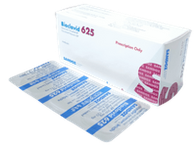 Bioclavid 625 500mg+125mg Tablet
