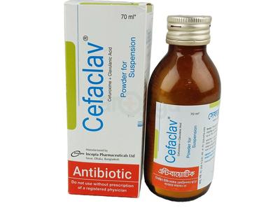 Cefaclav 125 mg + 31.25 mg/5 ml Powder for Suspension