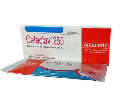Cefaclav 250 250 mg + 62.5 mg Tablet