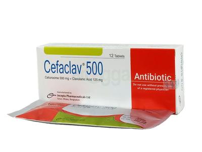 Cefaclav 500 500 mg + 125 mg Tablet