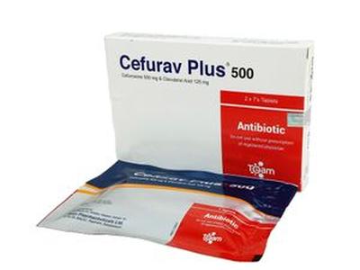Cefurav Plus 500 500 mg + 125 mg Tablet
