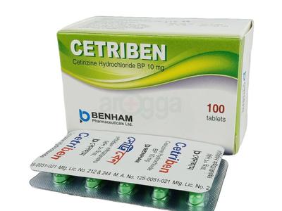 Cetriben 10 mg Tablet