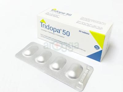 Tridopa 50 mg+12.5 mg +200 mg Tablet
