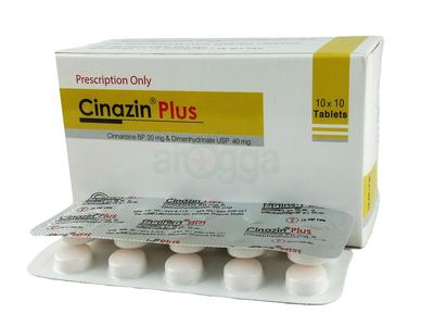 Cinazin Plus 20 mg + 40 mg Tablet