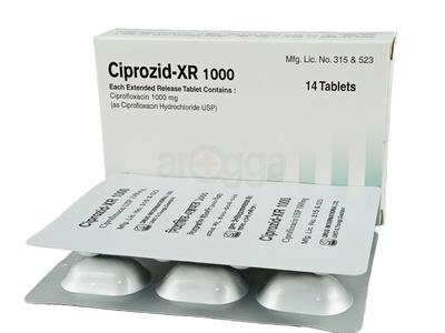 Ciprozid-XR 1000 mg Tablet