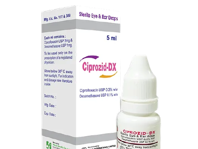 Ciprozid-DX 0.3%+0.1% Eye/Ear Drop