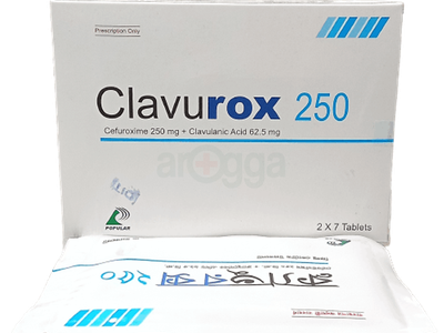 Clavurox 250 250 mg + 62.5 mg Tablet