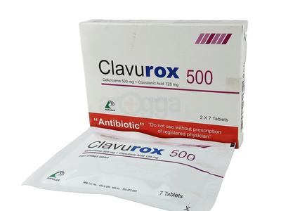 Clavurox 500 500 mg + 125 mg Tablet