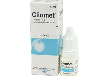Cliomet 1 gm + .02 gm/100 ml Ear Drop