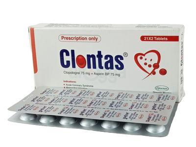 Clontas 75 mg+75 mg Tablet