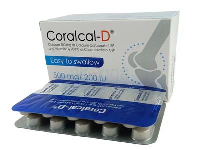 Coralcal-D 500mg+200IU Tablet
