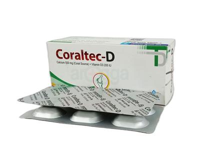 Coraltec D 500mg+200IU Tablet