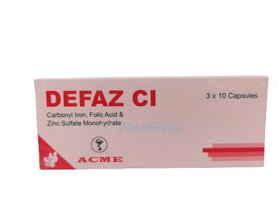 Defaz CI 50 mg+0.50 mg+61.80 mg Capsule