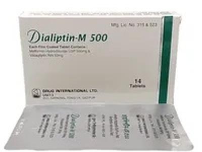Dialiptin-M 50 mg+500 mg Tablet