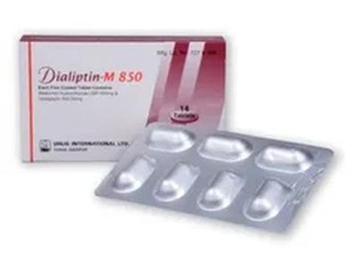 Dialiptin-M 50 mg+850 mg Tablet