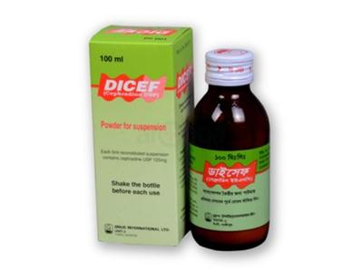 Dicef 125 mg/5 ml Powder for Suspension