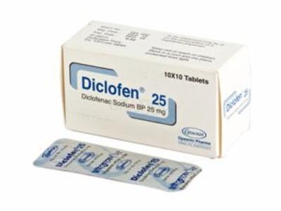 Diclofen 25 mg Tablet
