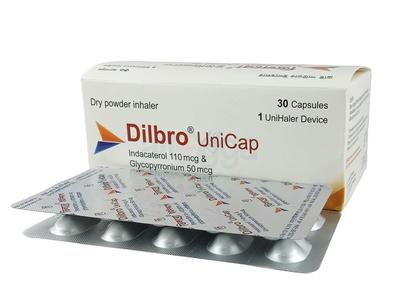 Dilbro UniCap 50 mcg + 110 mcg Inhalation Capsule