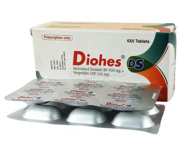 Diohes DS 900 mg+100 mg Tablet