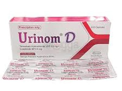 Urinom D 0.4 mg 0.5 mg Capsule