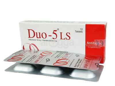 Duo-5 LS 100 mg + 62.5 mg Tablet